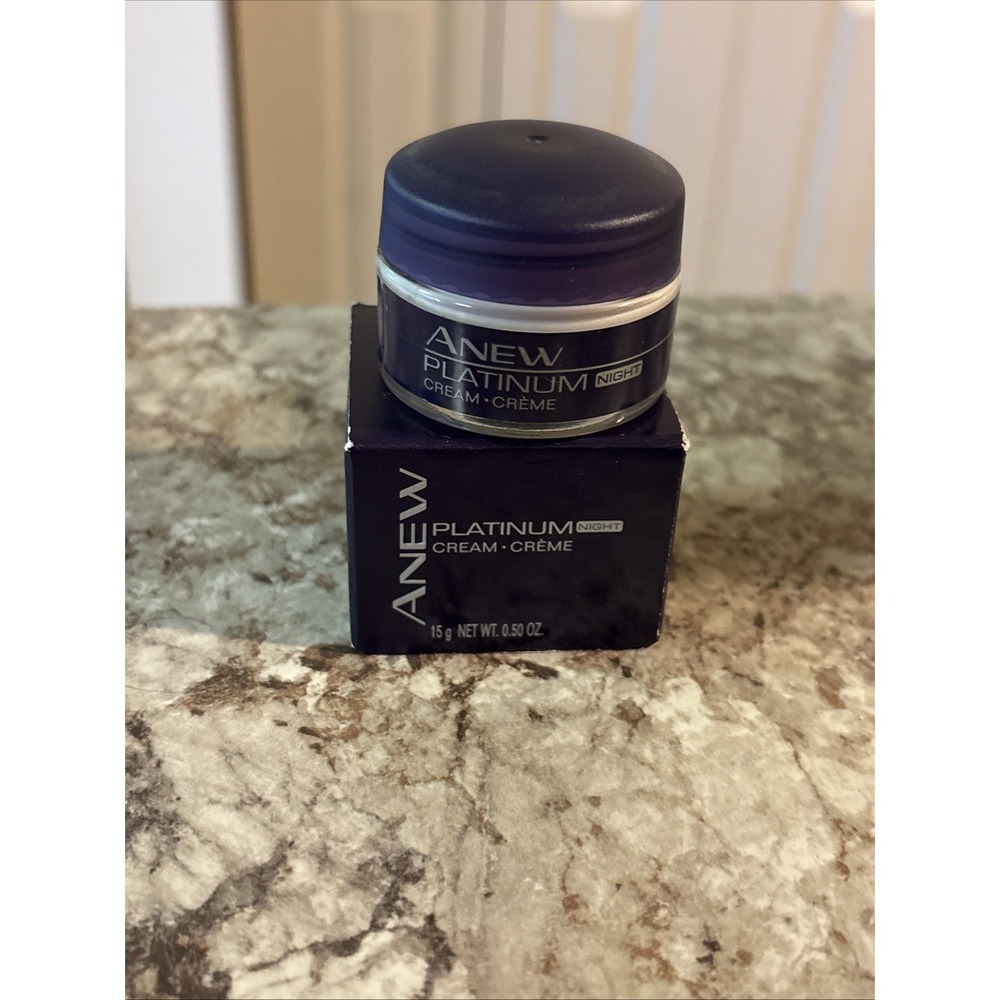 AVON ANEW PLATINUM Night Cream TRAVEL‎ SIZE 15 g/ .5 oz New in Box